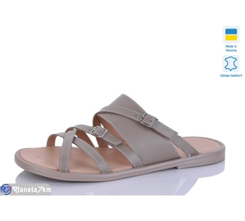 Шлепки жіночі на літо (6 пар р.36-41) коричневий  "Marmilad"