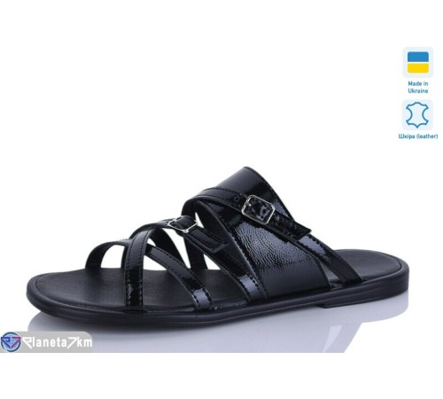 Шлепки жіночі на літо (6 пар р.36-41) чорний  "Marmilad"