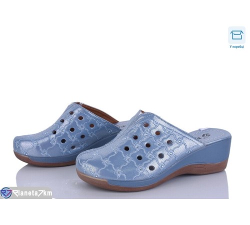 Шлепки жіночі на літо (8 пар р.36-41) синій  "DiRama"