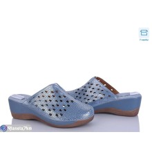 Шлепки жіночі на літо (8 пар р.36-41) синій  "DiRama"