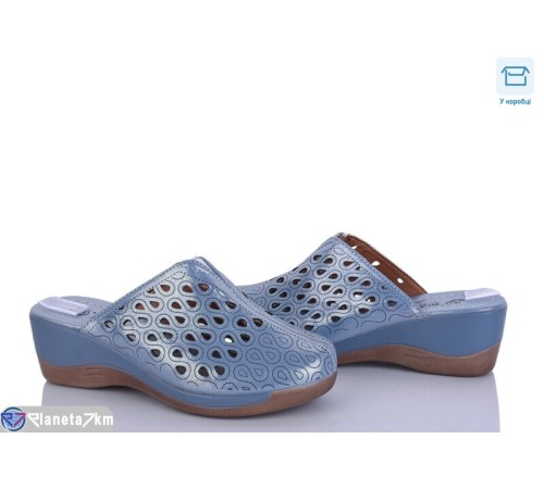 Шлепки жіночі на літо (8 пар р.36-41) синій  "DiRama"