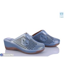 Шлепки жіночі на літо (8 пар р.36-41) синій  "DiRama"