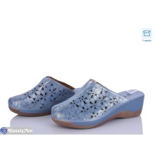 Шлепки жіночі на літо (8 пар р.36-41) синій  "DiRama"