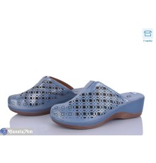 Шлепки жіночі на літо (8 пар р.36-41) синій  "DiRama"