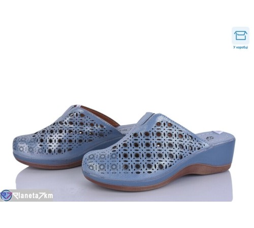 Шлепки жіночі на літо (8 пар р.36-41) синій  "DiRama"