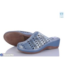 Шлепки жіночі на літо (8 пар р.36-41) синій  "DiRama"