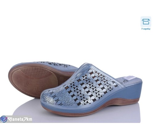 Шлепки жіночі на літо (8 пар р.36-41) синій  "DiRama"