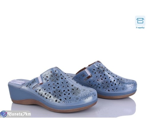 Шлепки жіночі на літо (8 пар р.36-41) синій  "DiRama"