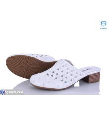 Шлепки жіночі на літо (8 пар р.36-41) білий  "DiRama"