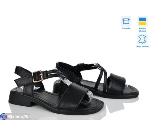 Босоніжки жіночі на літо (8 пар р.36-41) чорний  "FOX"