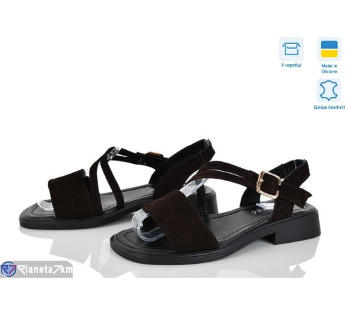 Босоніжки жіночі на літо (8 пар р.36-41) коричневий  "FOX"