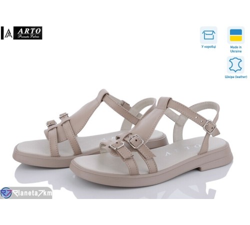 Босоніжки жіночі на літо (8 пар р.36-41) коричневий  "ARTO"
