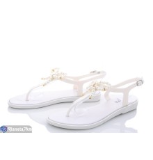 Босоніжки жіночі на літо (10 пар р.37-41) білий  "LAIFA"