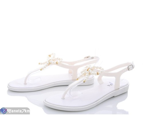 Босоніжки жіночі на літо (10 пар р.37-41) білий  "LAIFA"