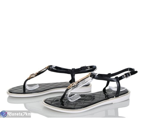 Босоніжки жіночі на літо (10 пар р.37-41) чорний  "LAIFA"