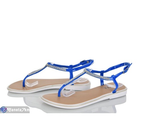 Босоніжки жіночі на літо (10 пар р.37-41) синій  "LAIFA"