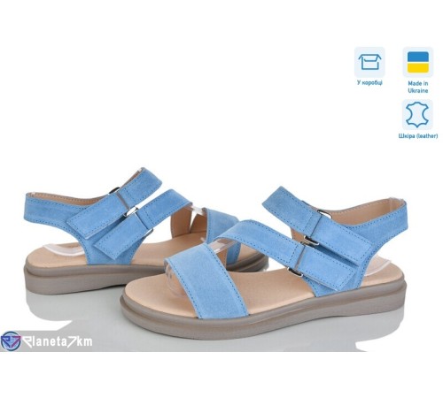 Босоніжки жіночі на літо (6 пар р.36-40) блакитний  "Linda"