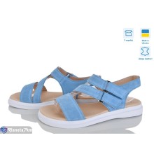 Босоніжки жіночі на літо (6 пар р.36-40) блакитний  "Linda"