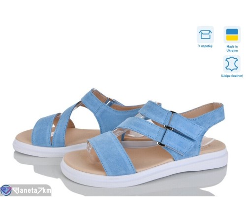 Босоніжки жіночі на літо (6 пар р.36-40) блакитний  "Linda"