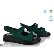 Босоніжки жіночі на літо (6 пар р.36-40) зелений  "Linda"