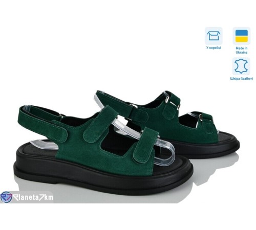 Босоніжки жіночі на літо (6 пар р.36-40) зелений  "Linda"