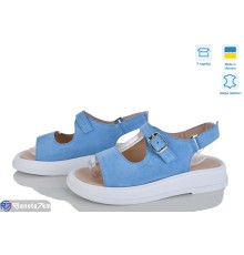 Босоніжки жіночі на літо (6 пар р.36-40) блакитний  "Linda"