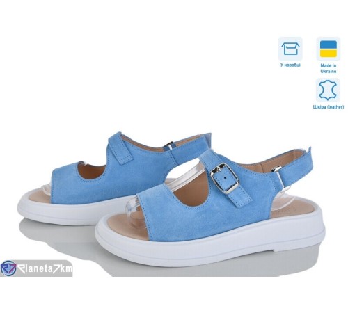 Босоніжки жіночі на літо (6 пар р.36-40) блакитний  "Linda"