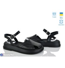 Босоніжки жіночі на літо (6 пар р.36-40) чорний  "Linda"