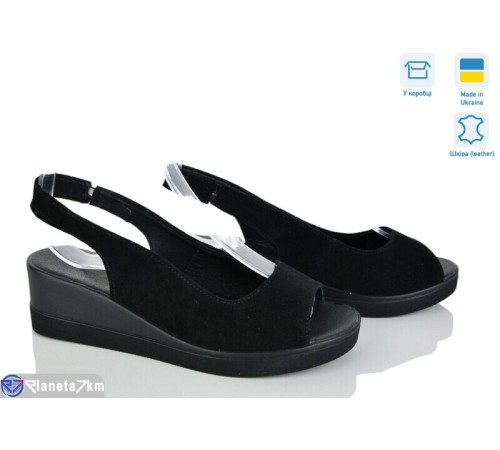 Босоніжки жіночі на літо (6 пар р.36-40) чорний  "Linda"