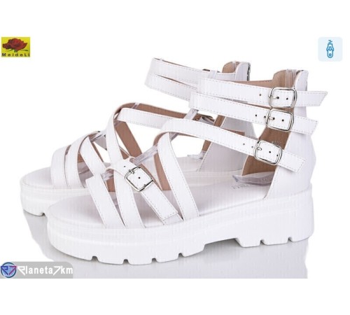 Босоніжки жіночі на літо (8 пар р.36-40) білий  "Mei De Li"