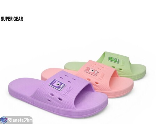 Шлепки жіночі на літо (12 пар р.36-41) мікс  "Super Gear"