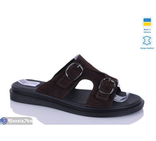 Шлепки жіночі на літо (6 пар р.36-40) коричневий  "LIKA"