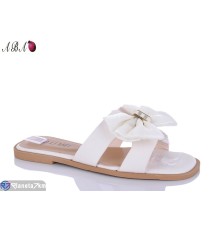 Шлепки жіночі на літо (8 пар р.36-41) бежевий  "Aba"