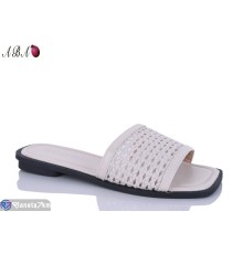 Шлепки жіночі на літо (8 пар р.36-41) бежевий  "Aba"