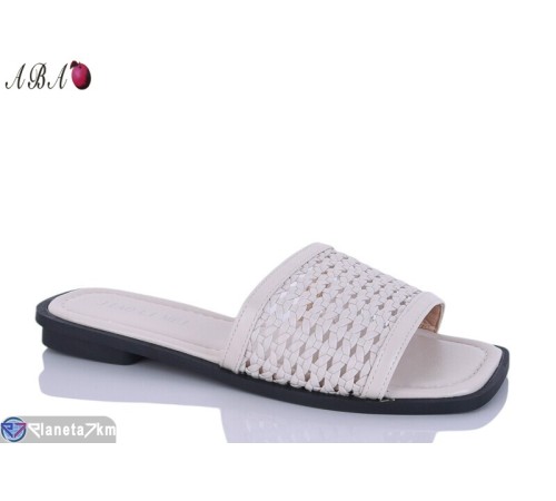 Шлепки жіночі на літо (8 пар р.36-41) бежевий  "Aba"