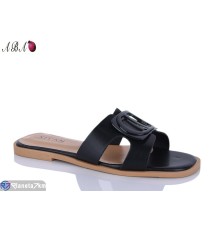 Шлепки жіночі на літо (8 пар р.36-41) чорний  "Aba"