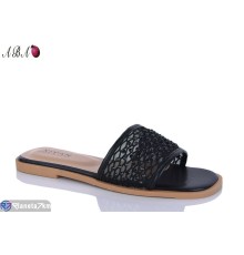 Шлепки жіночі на літо (8 пар р.36-41) чорний  "Aba"