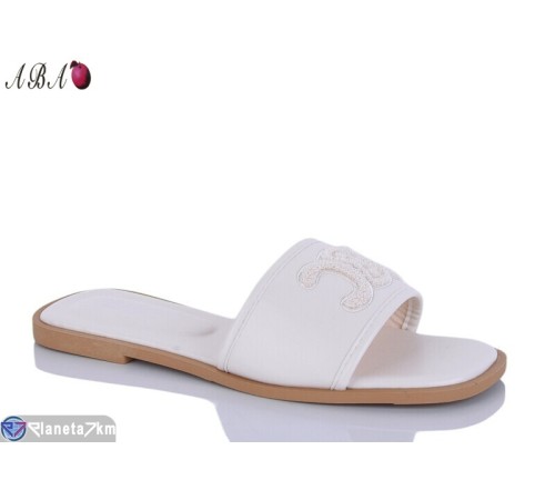 Шлепки жіночі на літо (8 пар р.36-41) бежевий  "Aba"