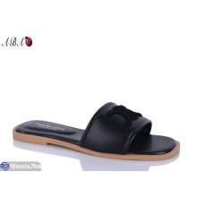 Шлепки жіночі на літо (8 пар р.36-41) чорний  "Aba"