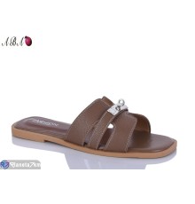 Шлепки жіночі на літо (8 пар р.36-41) коричневий  "Aba"