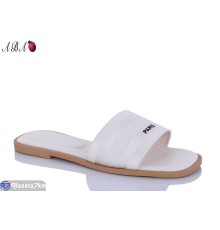 Шлепки жіночі на літо (8 пар р.36-41) бежевий  "Aba"