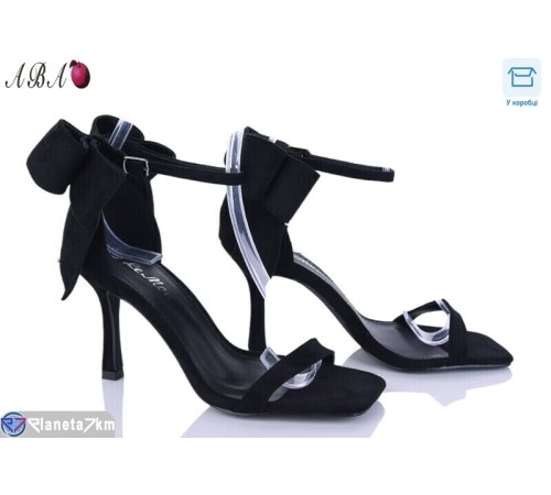 Босоніжки жіночі на літо (8 пар р.36-40) чорний  "Aba"