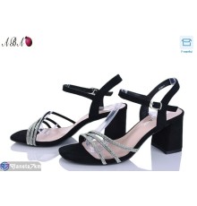 Босоніжки жіночі на літо (8 пар р.36-40) чорний  "Aba"