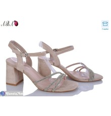 Босоніжки жіночі на літо (8 пар р.36-40) бежевий  "Aba"