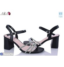 Босоніжки жіночі на літо (8 пар р.36-40) чорний  "Aba"