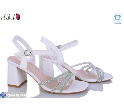 Босоніжки жіночі на літо (8 пар р.36-40) білий  "Aba"