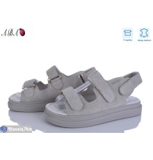 Босоніжки жіночі на літо (8 пар р.36-41) сірий  "Aba"