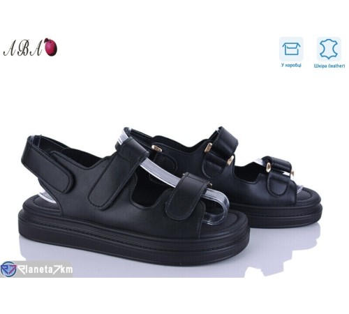 Босоніжки жіночі на літо (8 пар р.36-41) чорний  "Aba"