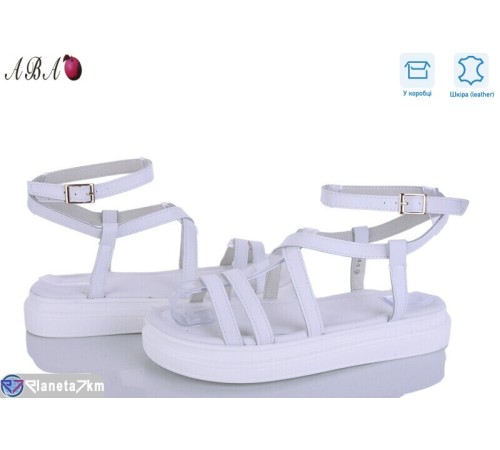 Босоніжки жіночі на літо (8 пар р.36-41) білий  "Aba"