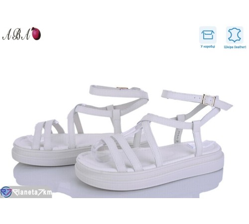 Босоніжки жіночі на літо (8 пар р.36-41) білий  "Aba"